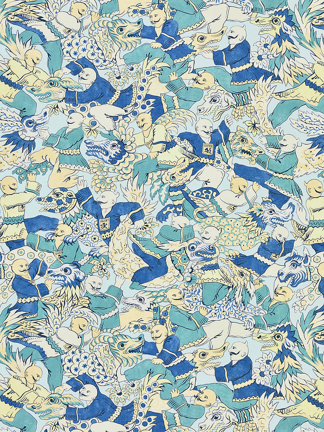 Dragon Dance - Summer Sage - Scalamandre Fabric