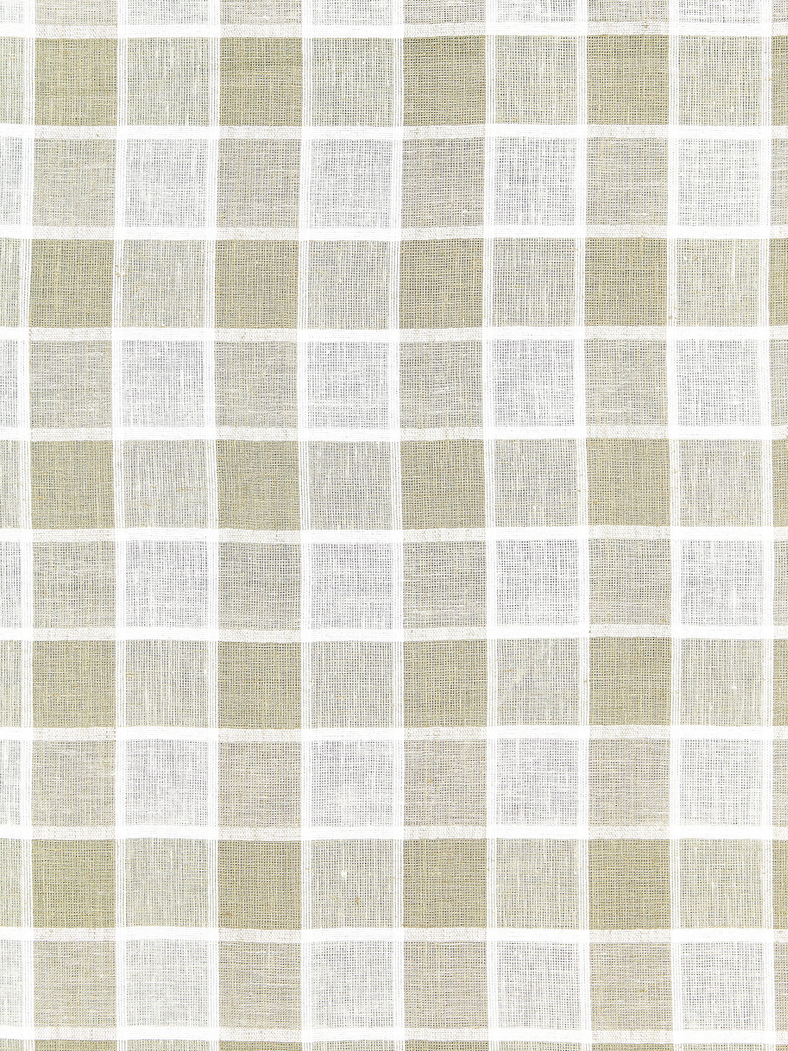 Wainscott Check Sheer - Linen - Scalamandre Fabric