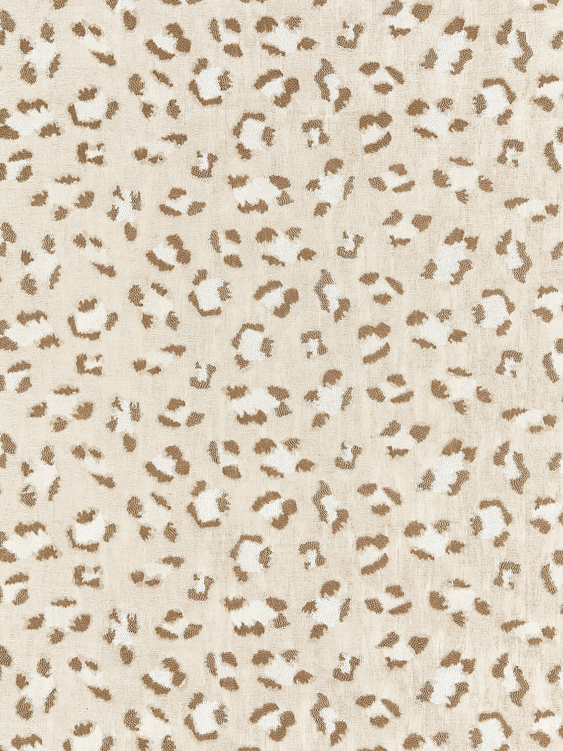 Broderie Leopard - Camel On Cream - Scalamandre Fabric