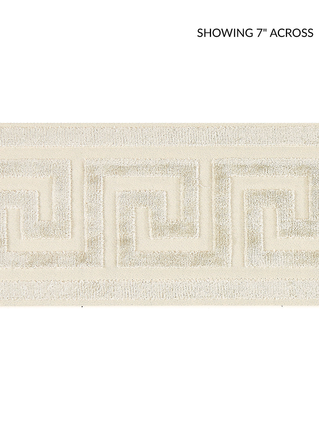 Greek Key Velvet Tape - Mist