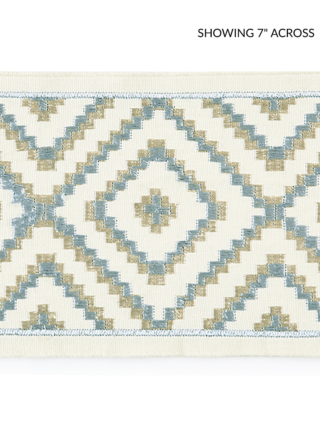 Medina Embroidered Tape - Mineral