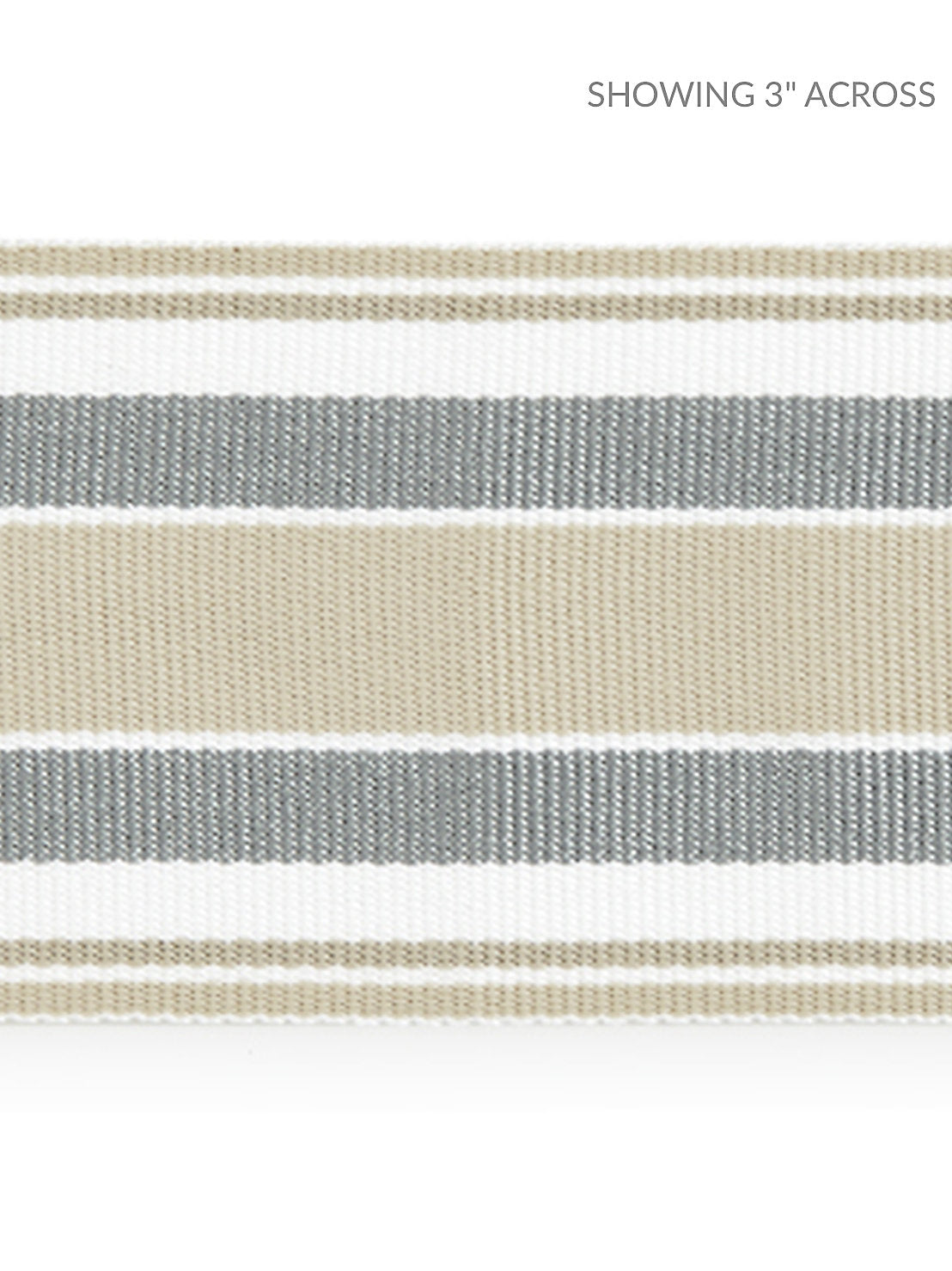 Marina Stripe Tape - Pebble - Scalamandre Trim
