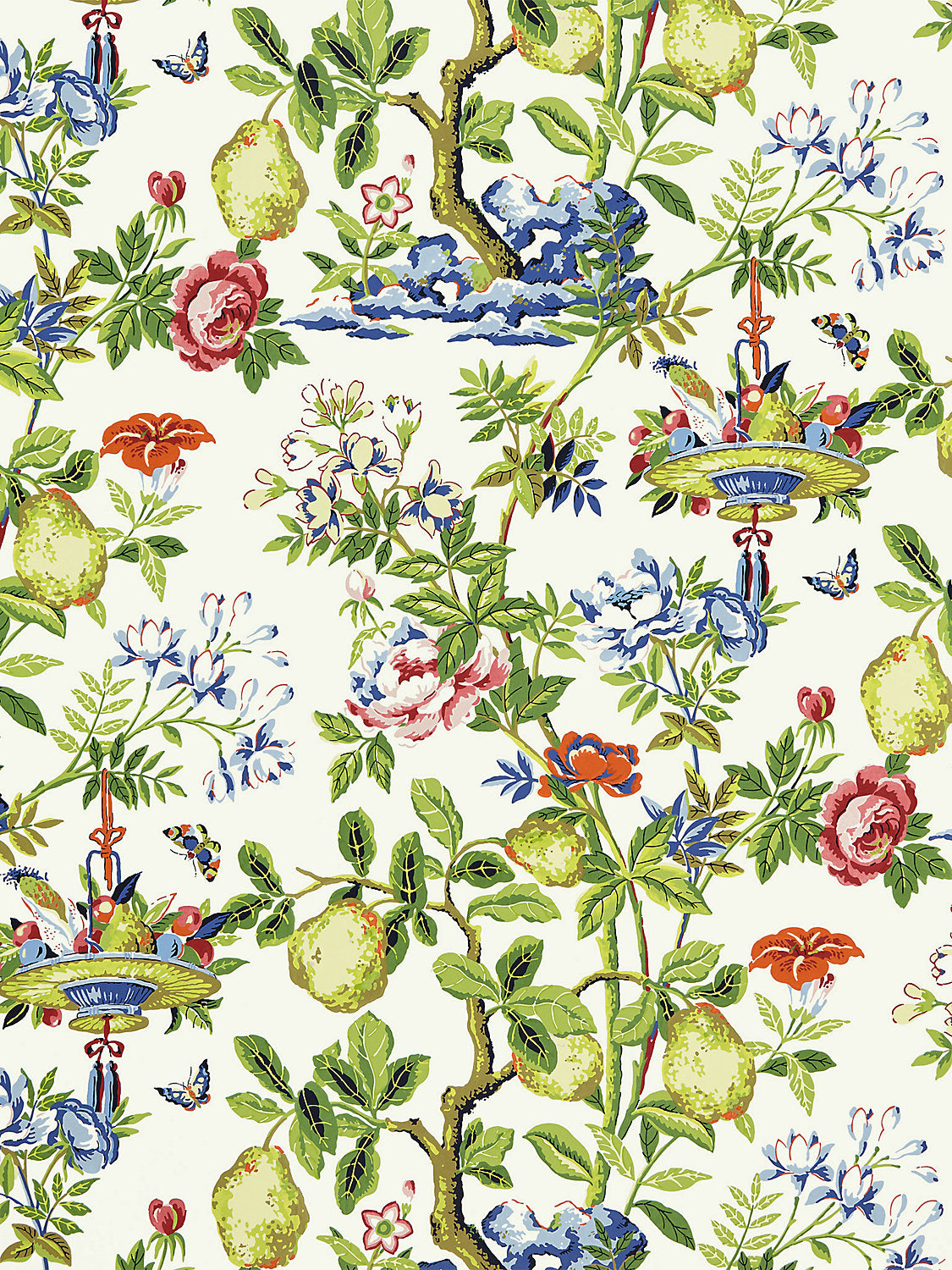 Shantung Garden - Bloom - Scalamandre Wallpaper