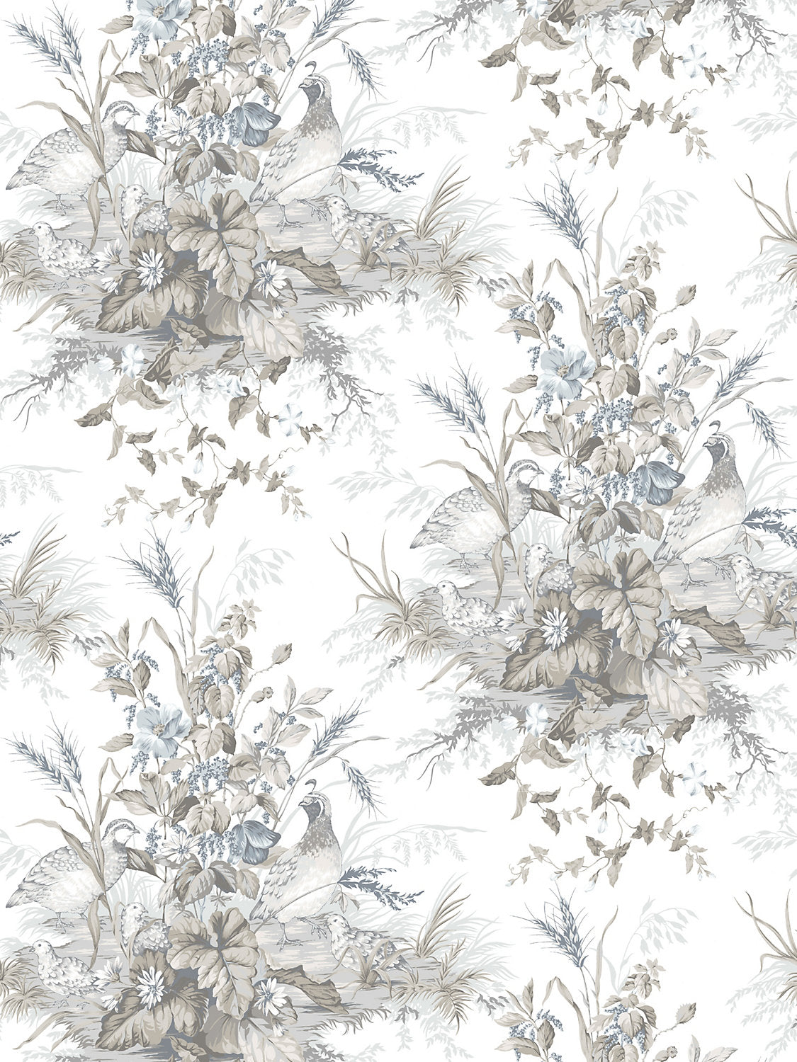 Edwin'S Covey - Grisaille - Scalamandre Wallpaper