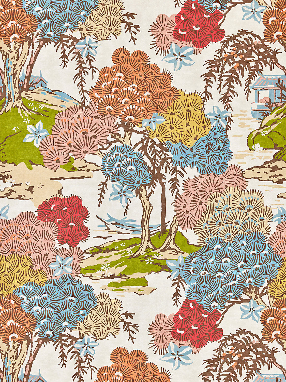 Sea Of Trees | Wallcovering - Sunrise - Scalamandre Wallpaper