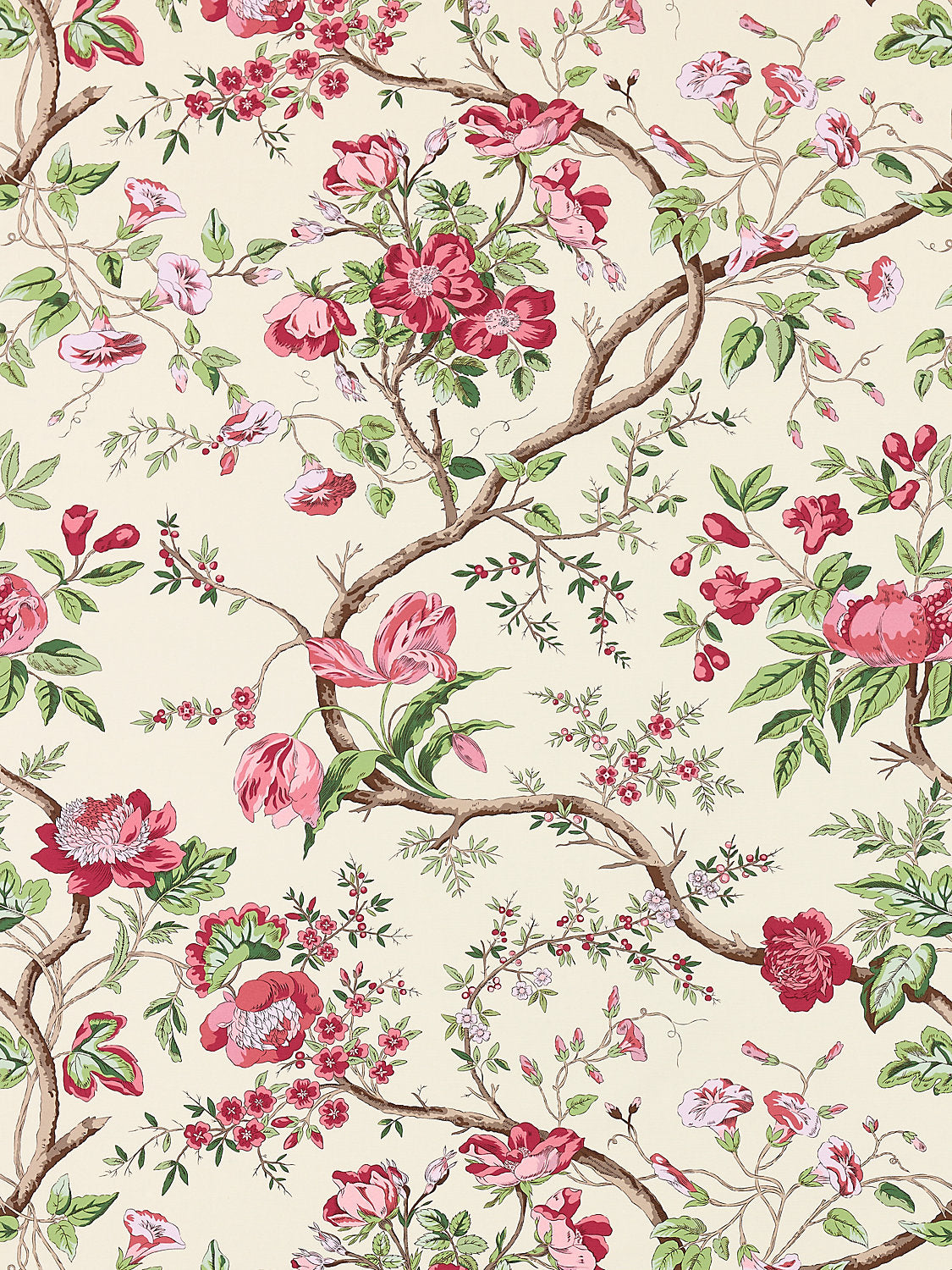 Persephone Print - Heirloom Rose - Scalamandre Fabric