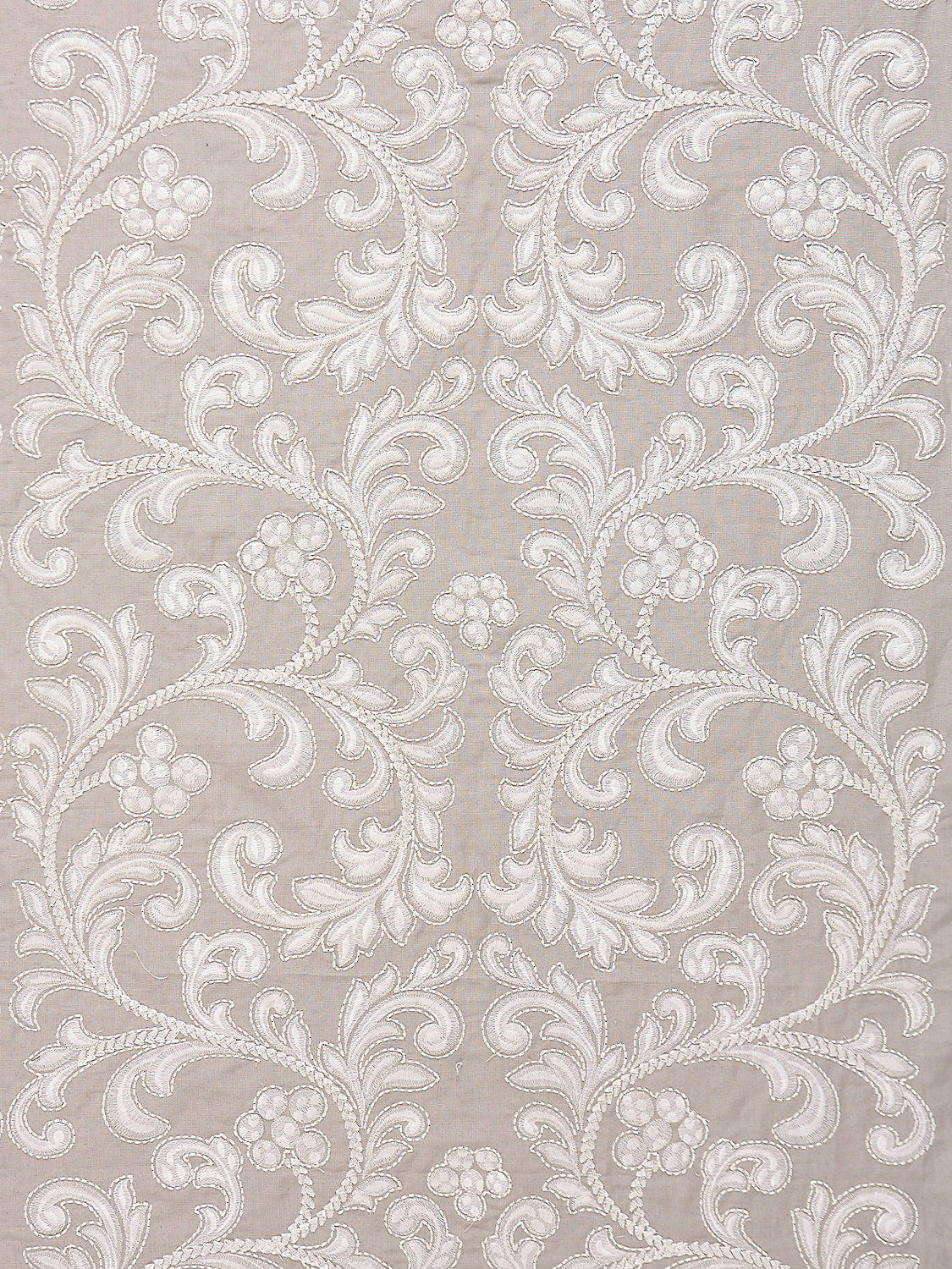Chiara Embroidery - Pearl Grey - Scalamandre Fabric