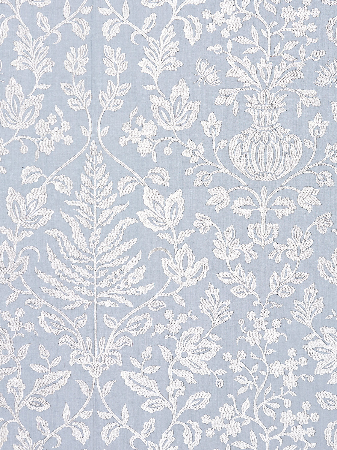 Shalimar Embroidery - Sky - Scalamandre Fabric