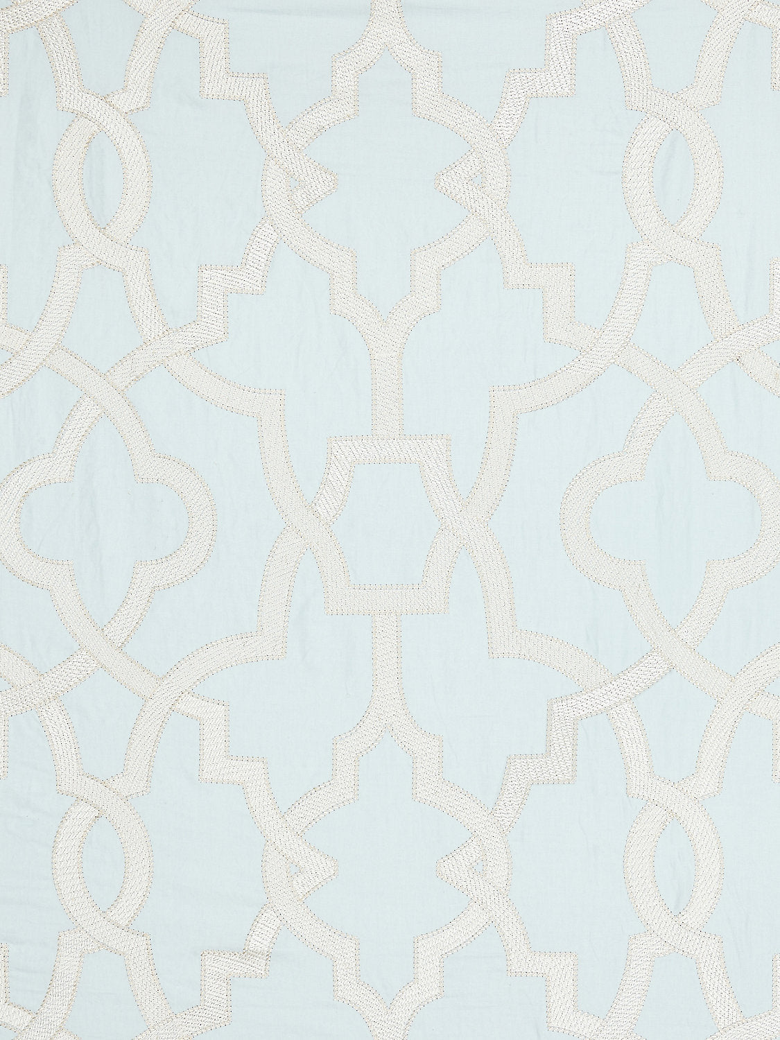 Damascus Embroidery - Blue Mist - Scalamandre Fabric