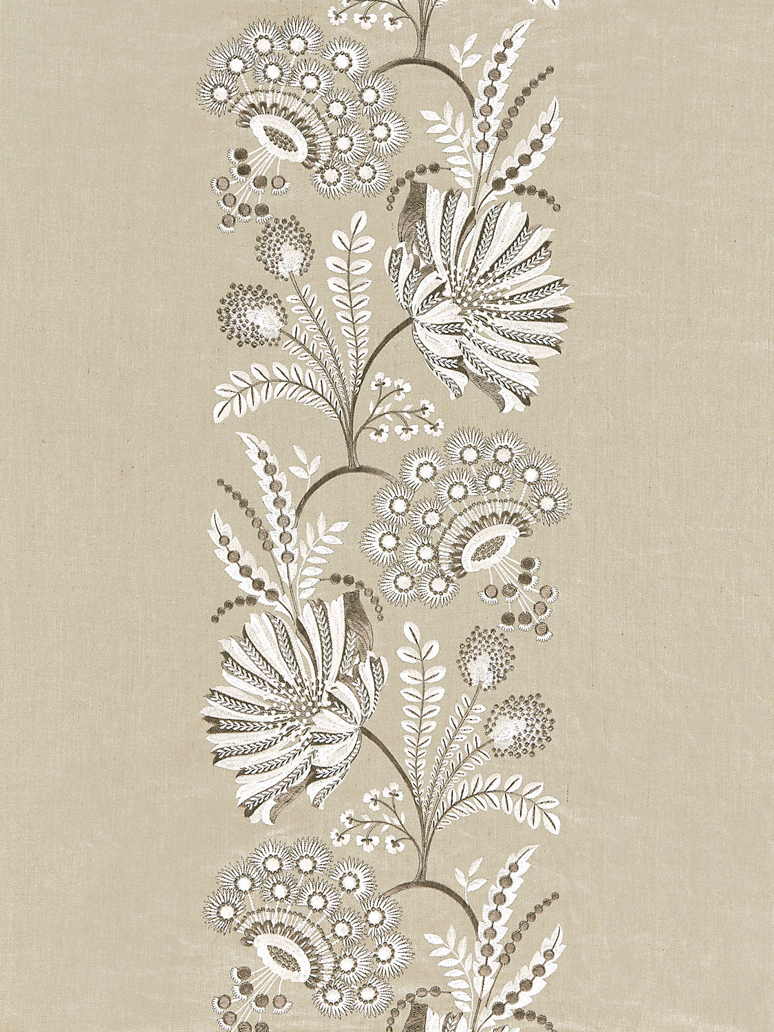Annelise Embroidery - Flax - Scalamandre Fabric