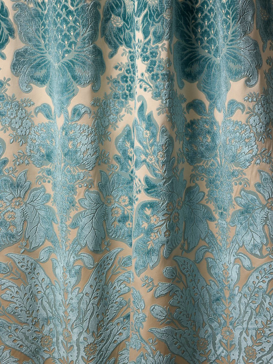 Regis Velvet Damask - Azure