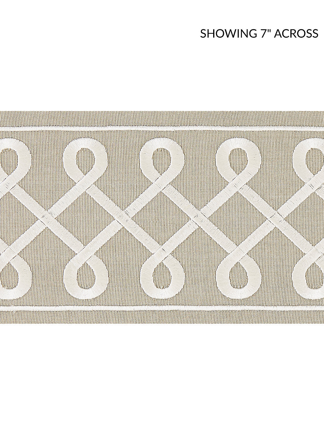 Soutache Embroidered Tape - Pearl Grey - Scalamandre Trim