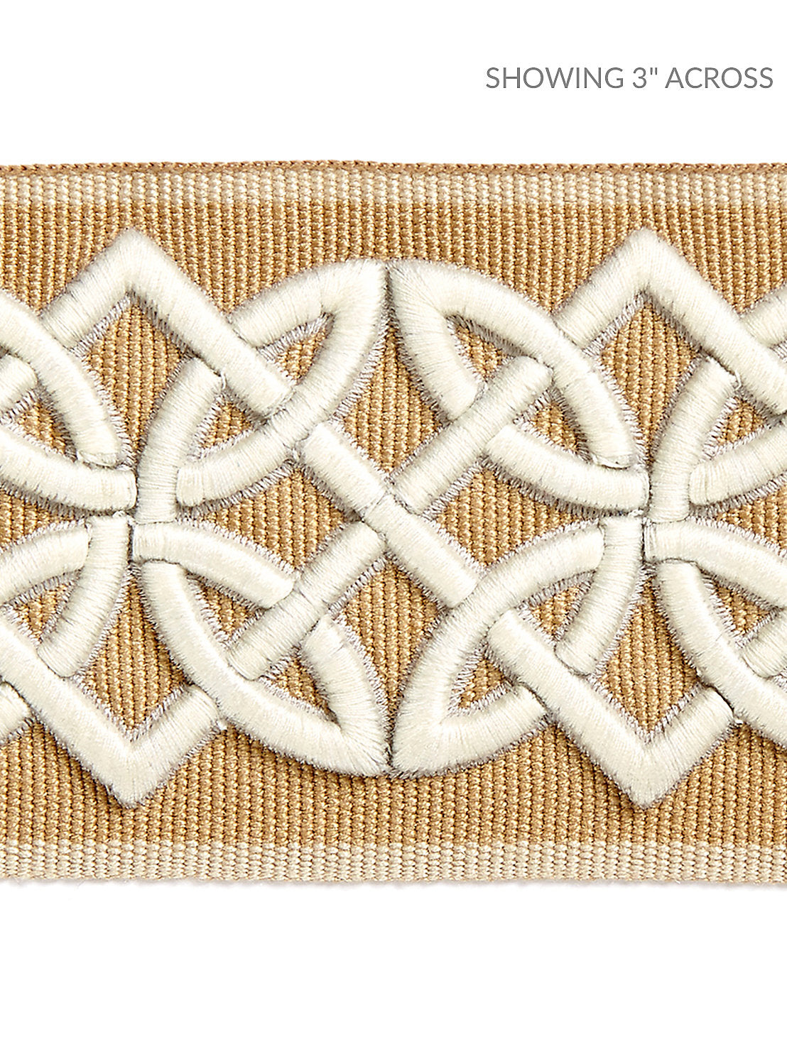 Celtic Embroidered Tape - Camel - Scalamandre Trim