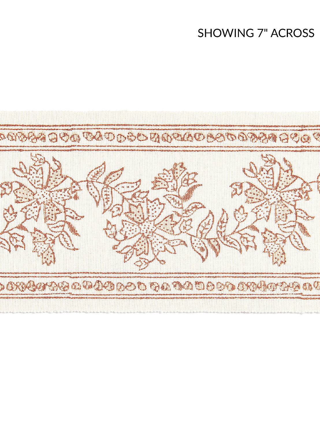Citra Block Print Tape - Coral Spice