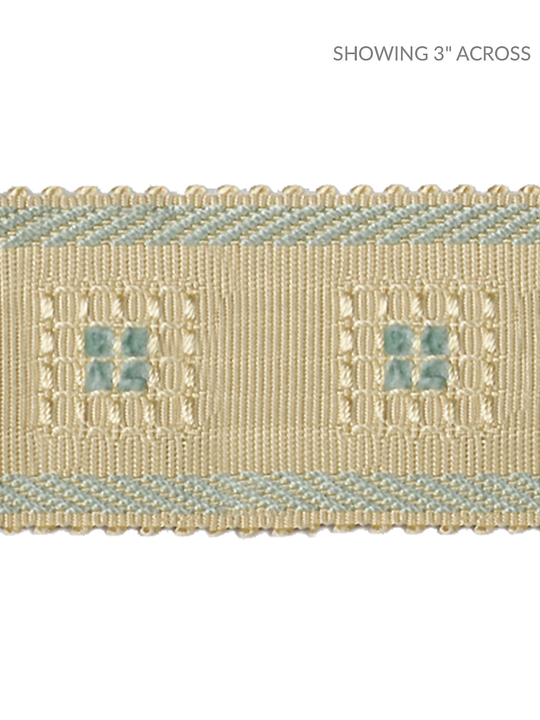 Sienese Braid - Cream & Blue