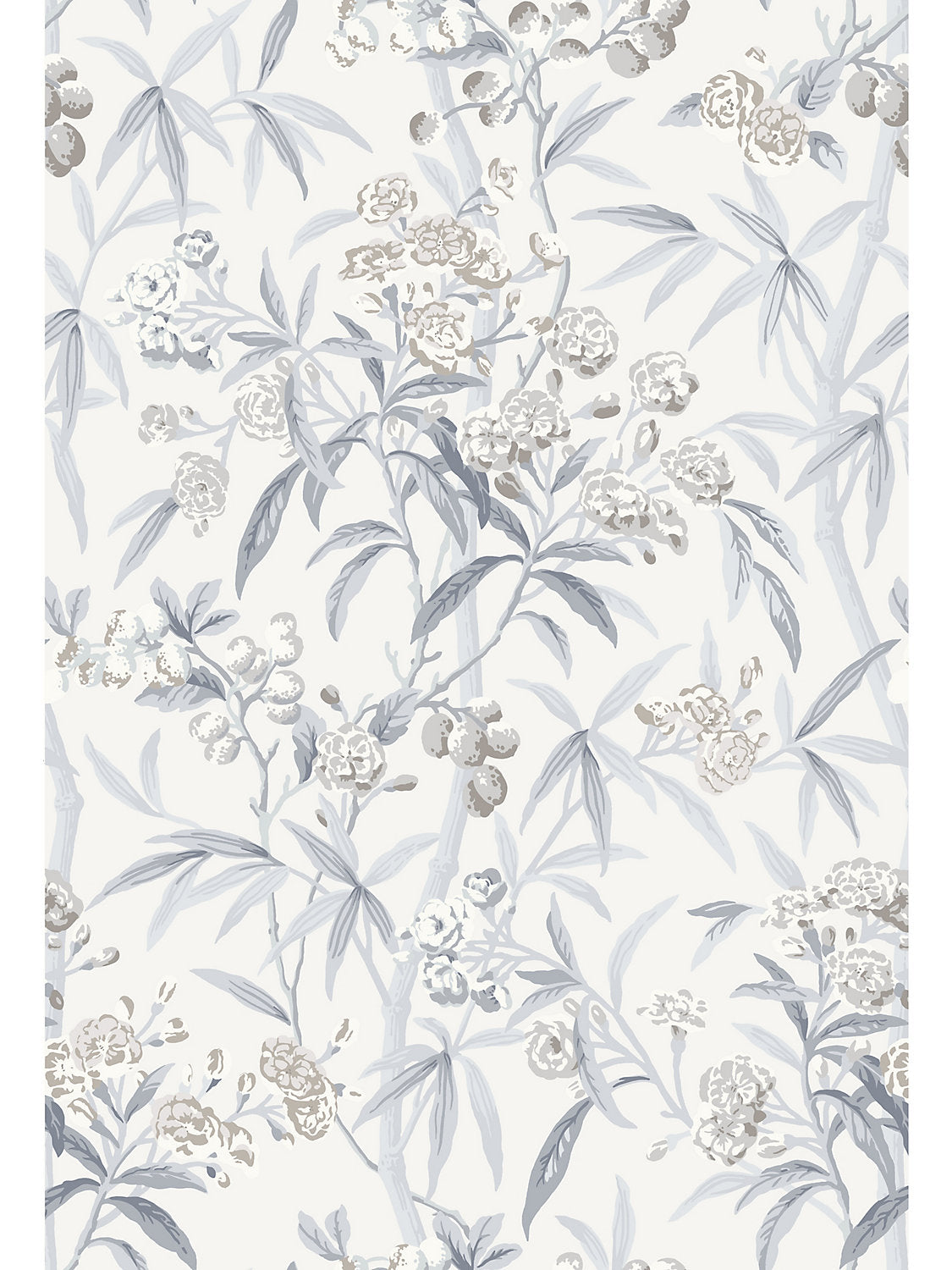 Lanai - Silver Mist - Scalamandre Wallpaper