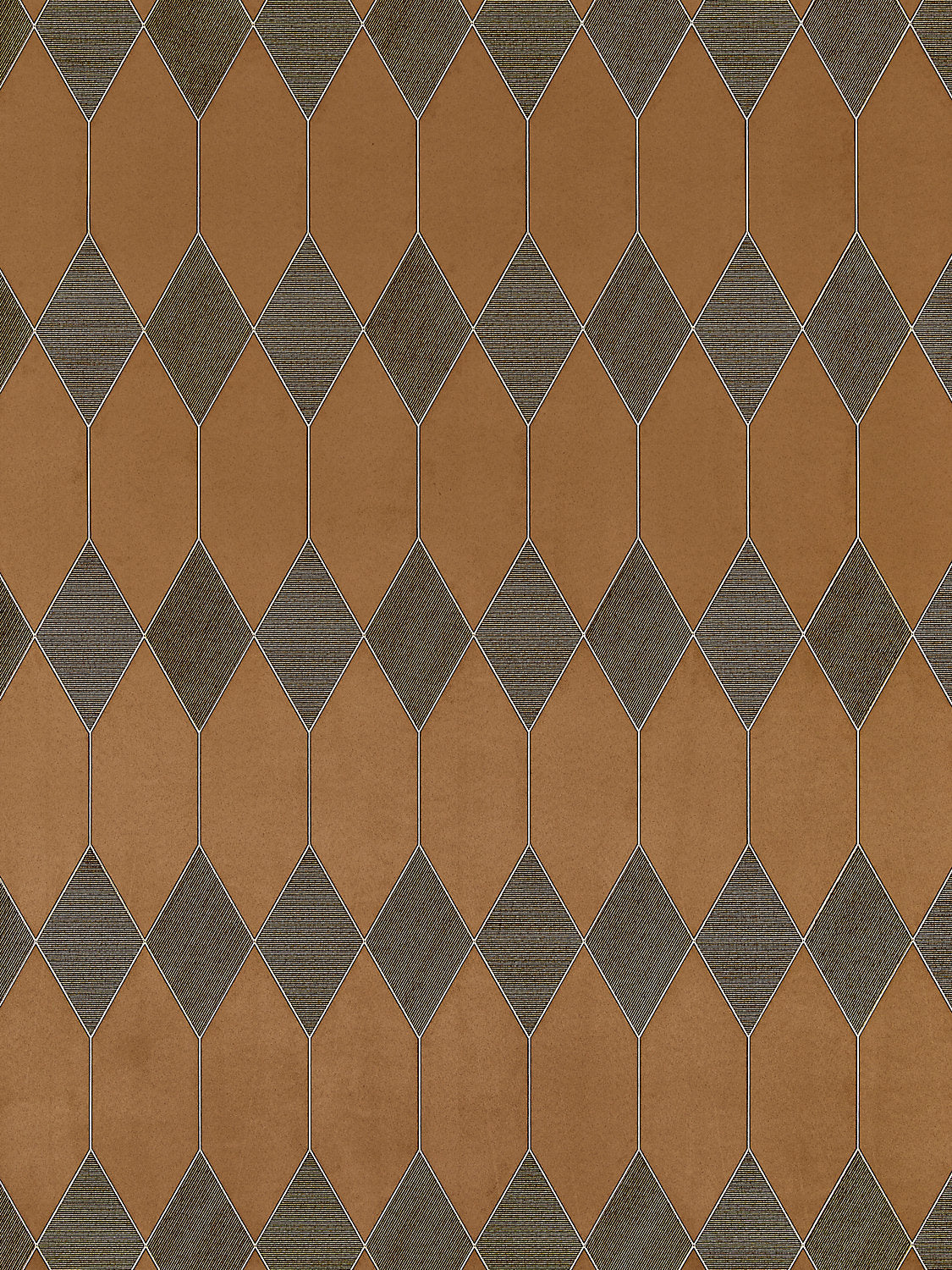 Cadence - Bronze - Scalamandre Wallpaper