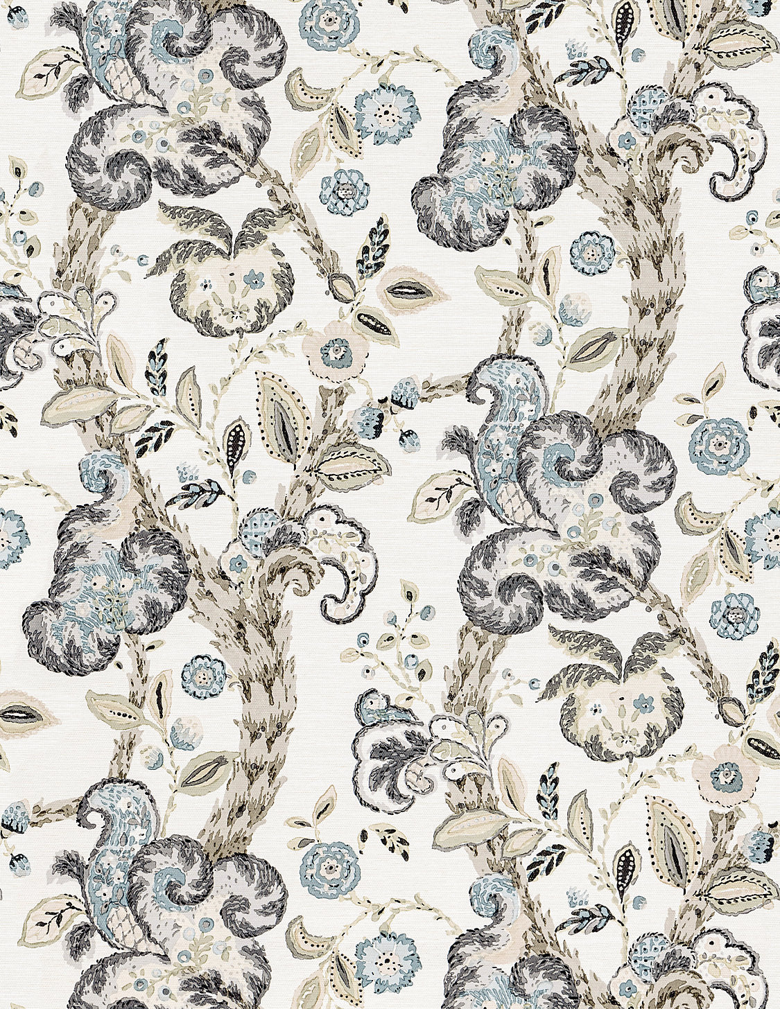 Cumbria Wallcovering - Smoke On Ivory