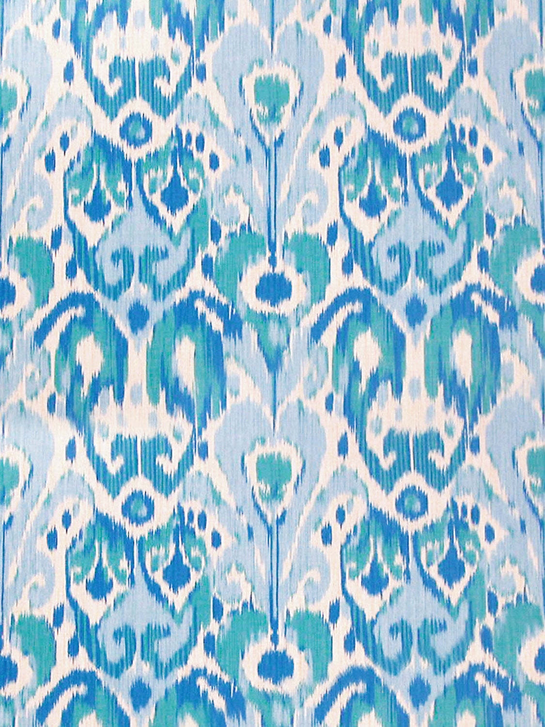 Greystone - Blues On Cream - Scalamandre Fabric
