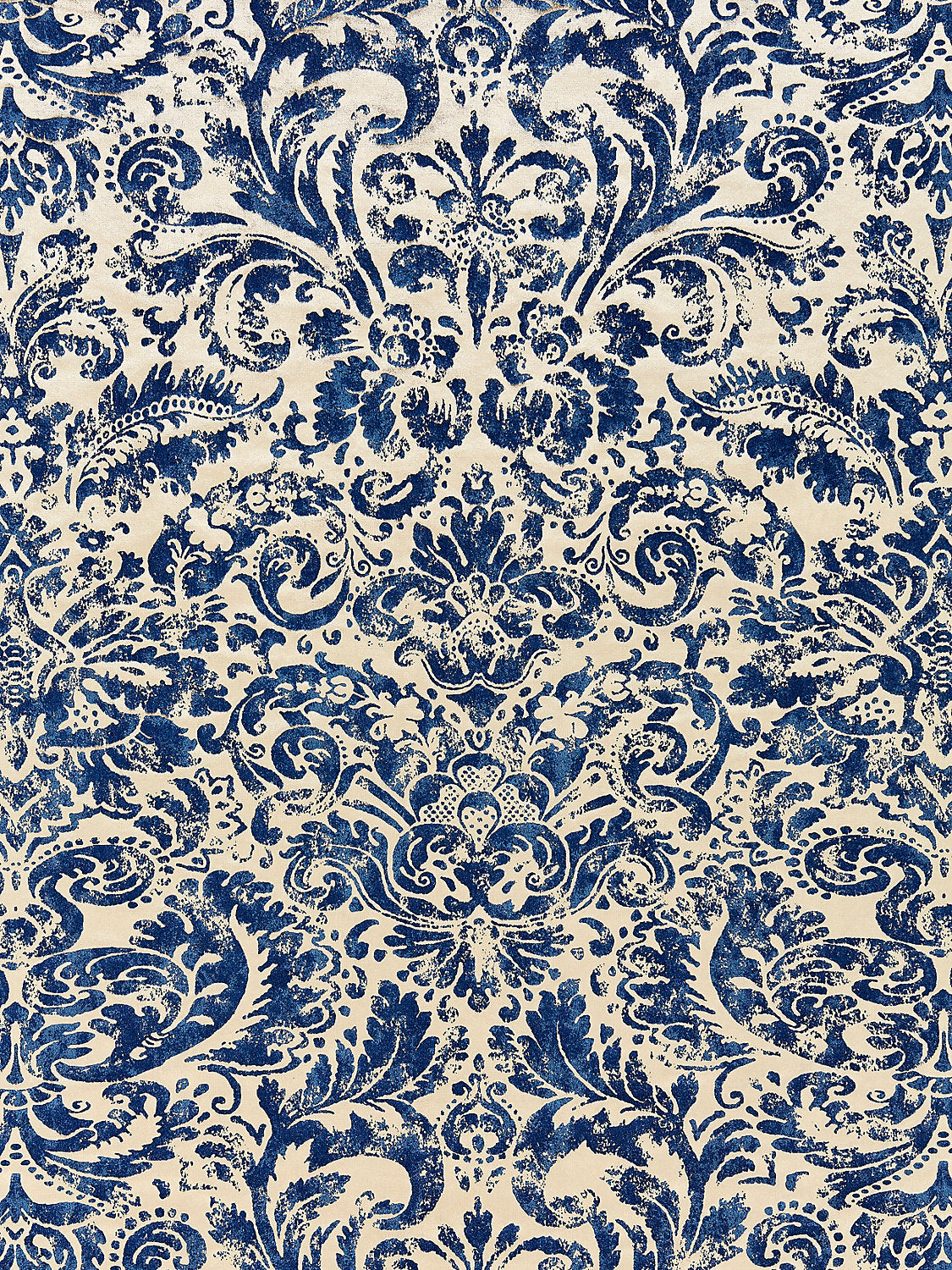 Palladio Velvet Damask - Lapis
