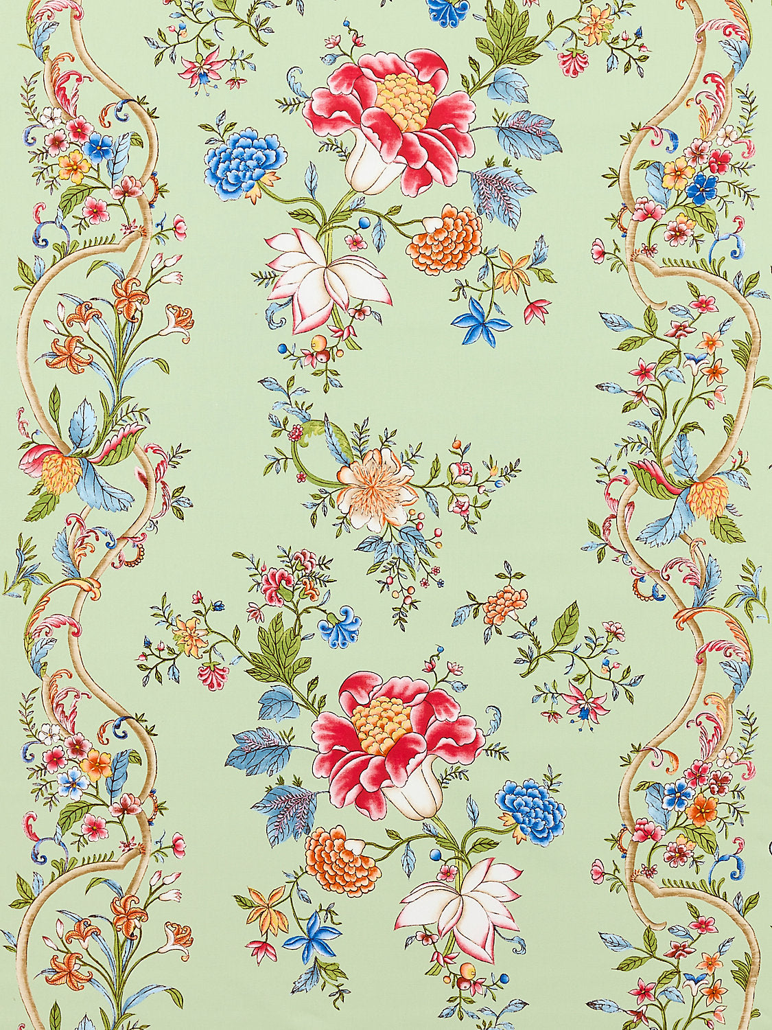 Camellia Trellis - Seafoam Posey