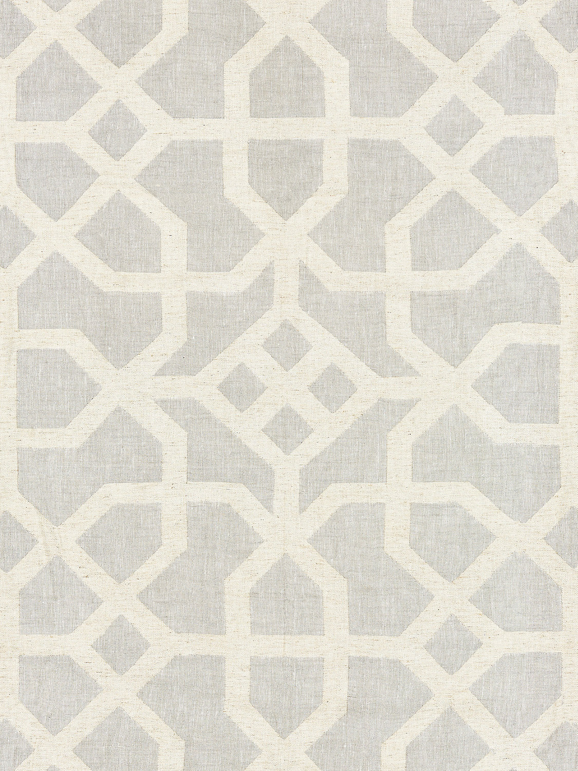 Linen Lattice - Nickel & Greige