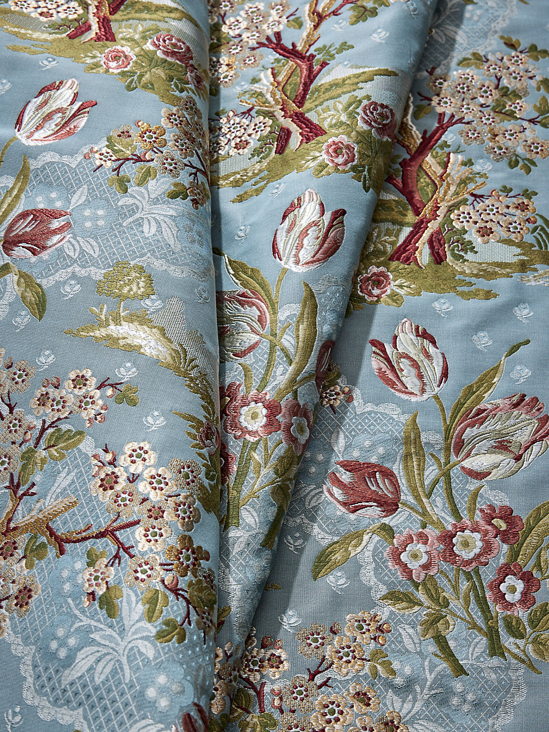 Avignon Brocade - Peach Sky