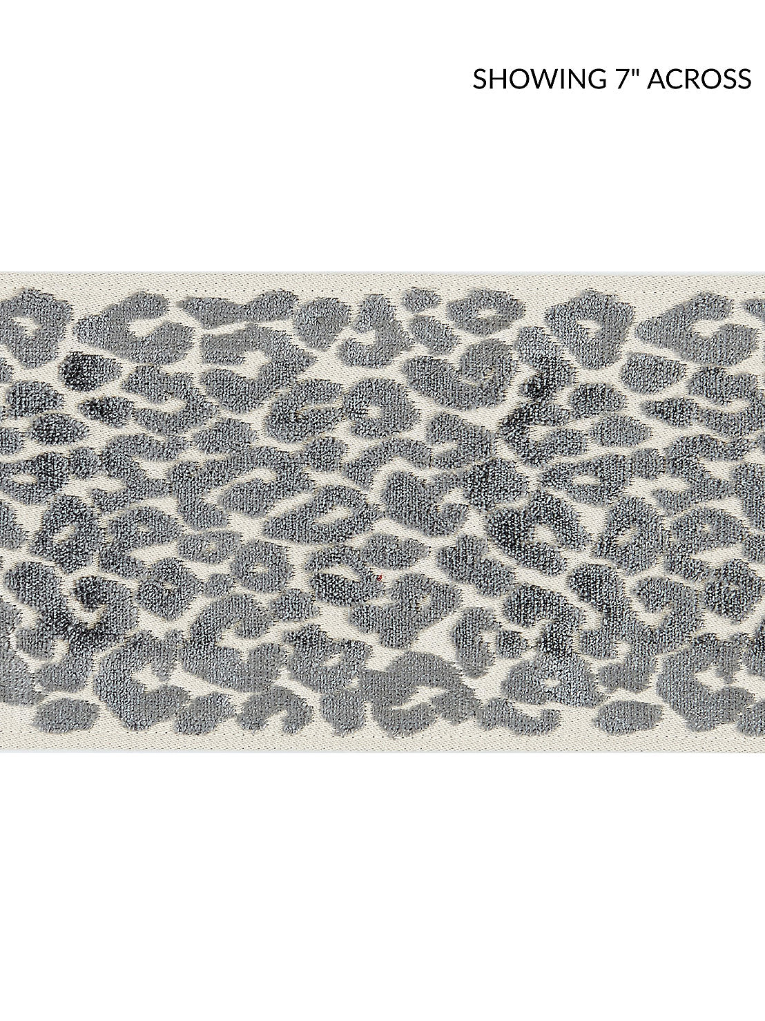 Leopard Velvet Tape - Smoke - Scalamandre Trim