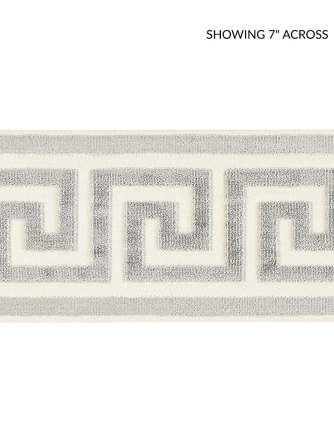 Greek Key Velvet Tape - Smoke - Scalamandre Trim