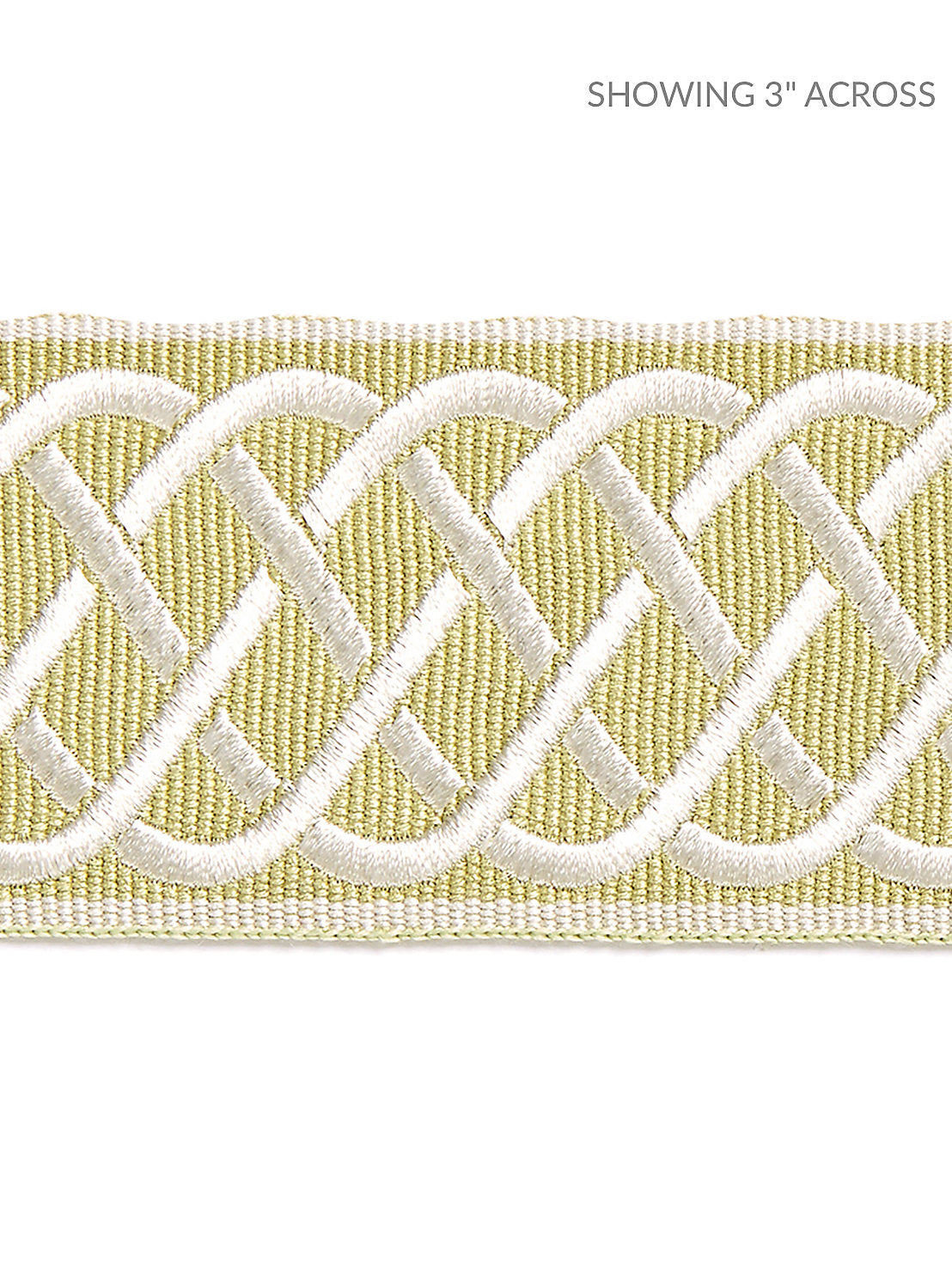 Helix Embroidered Tape - Lettuce