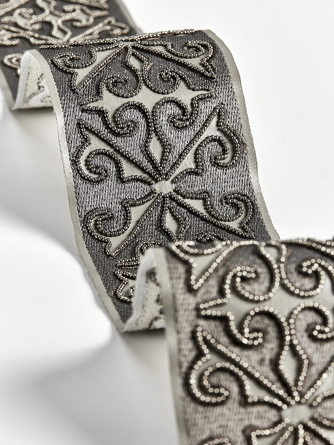 Saxony Embellished Tape - Sterling