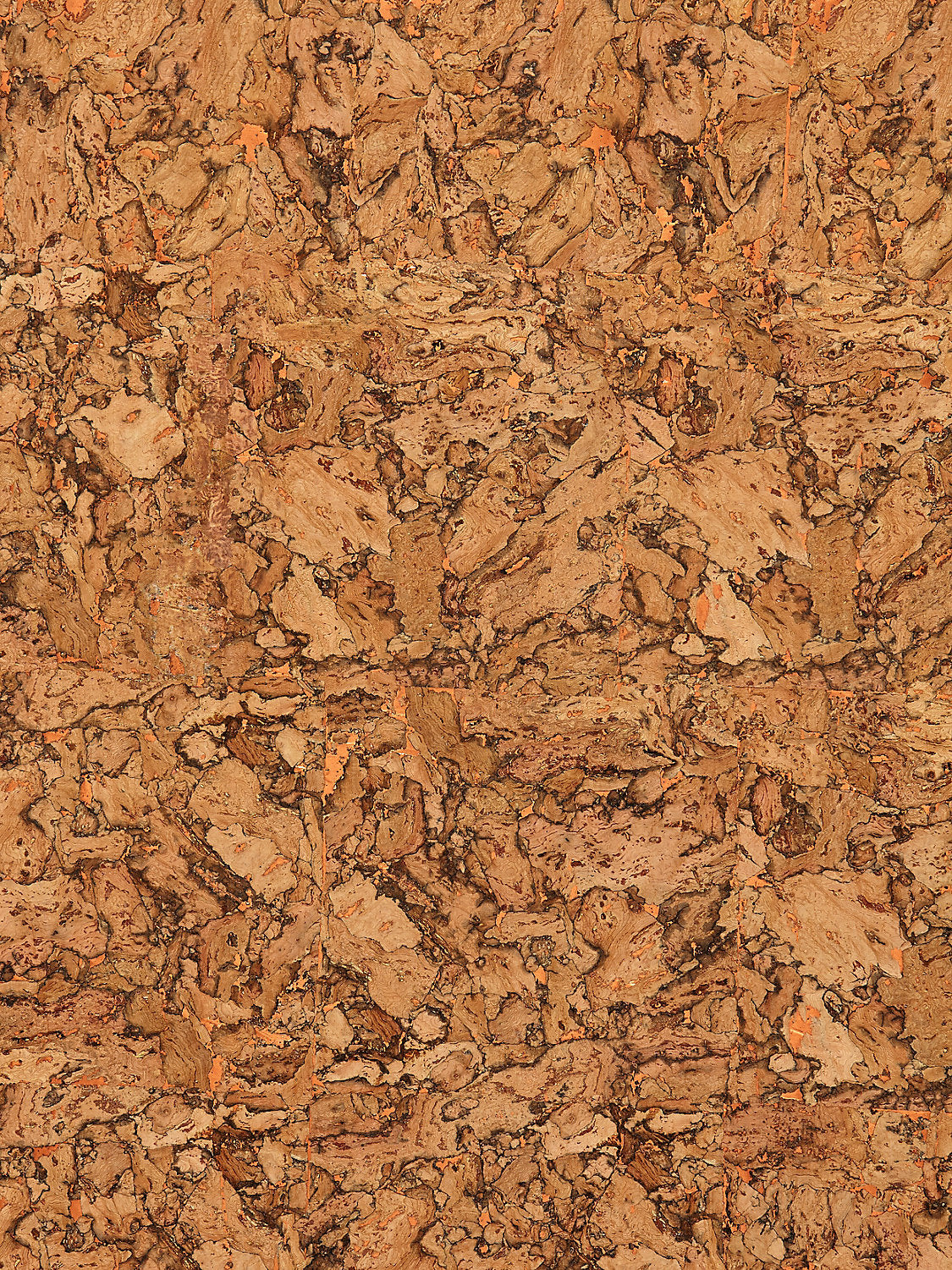 Cork Glimmer - Natural & Copper - Scalamandre Wallpaper