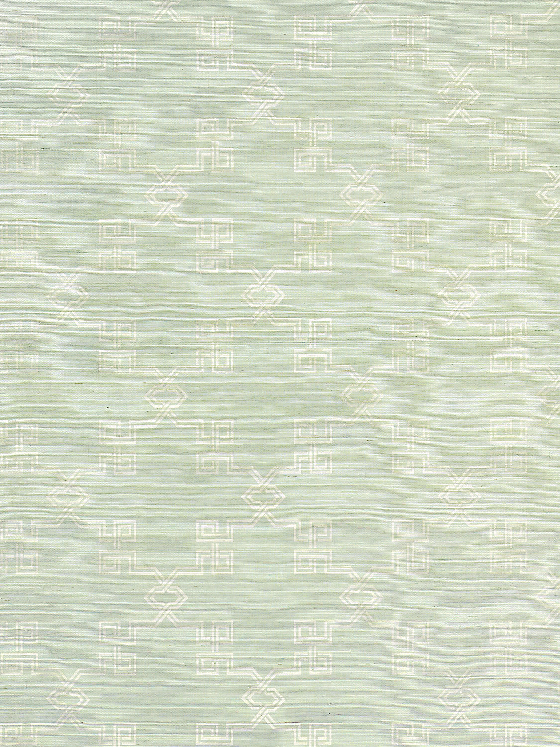 Suzhou Lattice Sisal - Mineral - Scalamandre Wallpaper