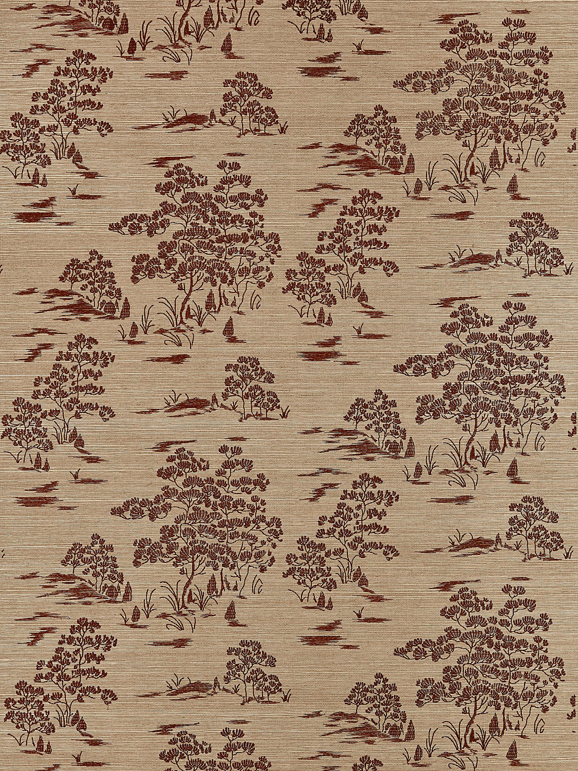 Katsura Embroidered Toile - Terra