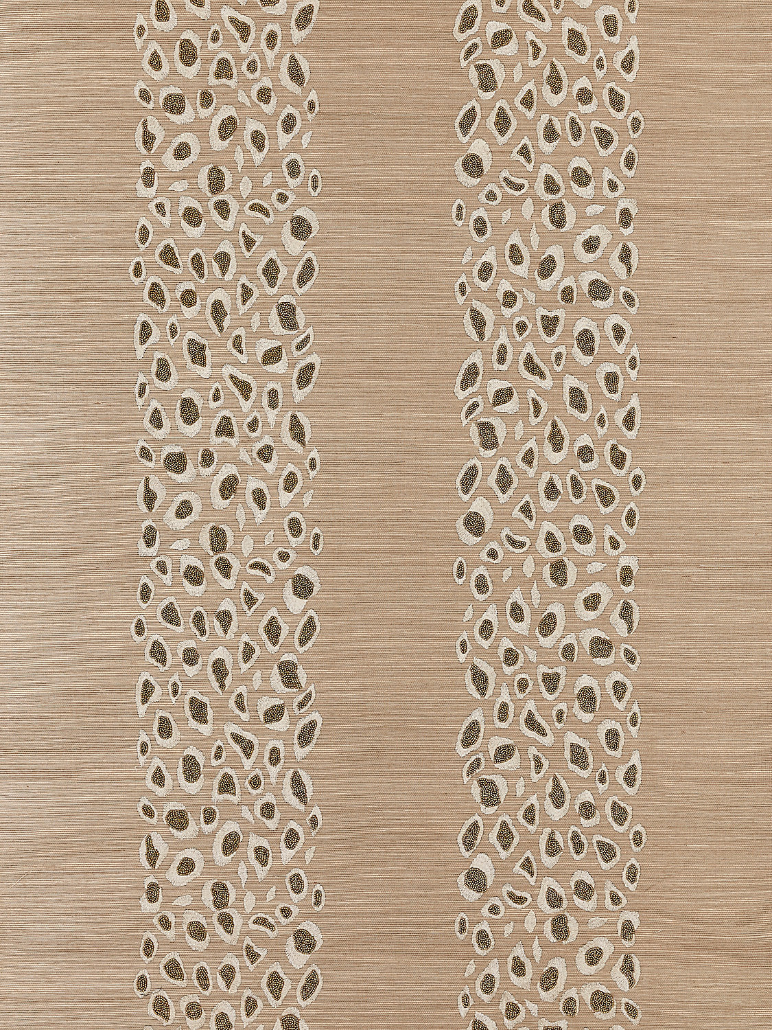 Catwalk Embellished Grasscloth - Desert - Scalamandre Wallpaper