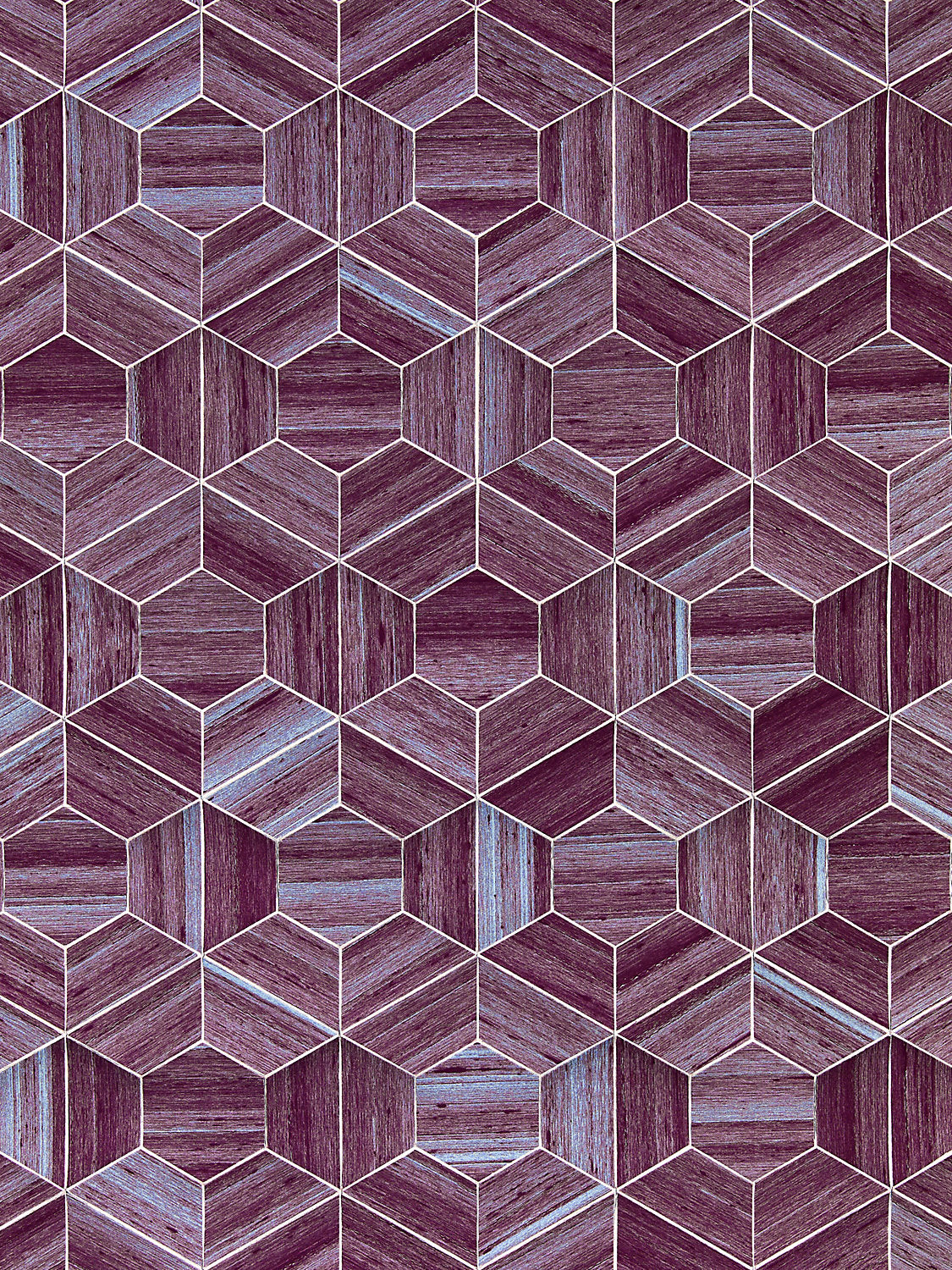 Hive | Slub - Twilight - Scalamandre Wallpaper