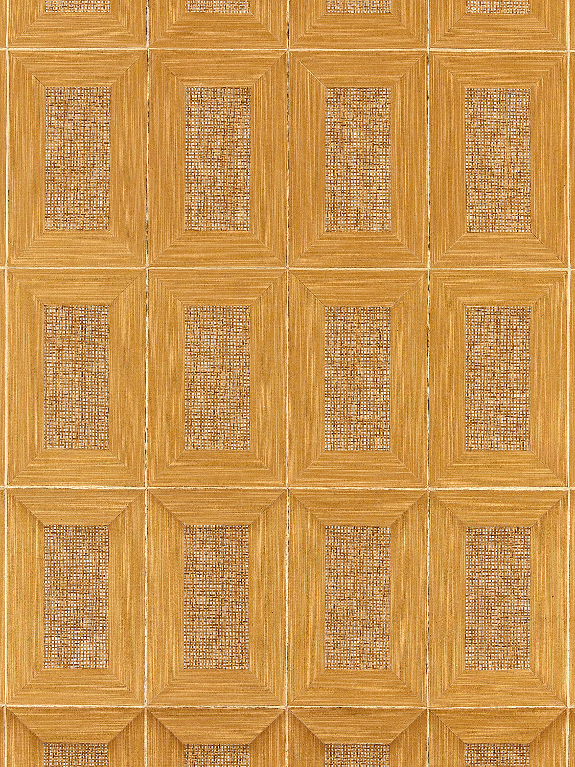 Libro | Woven - Golden - Scalamandre Wallpaper