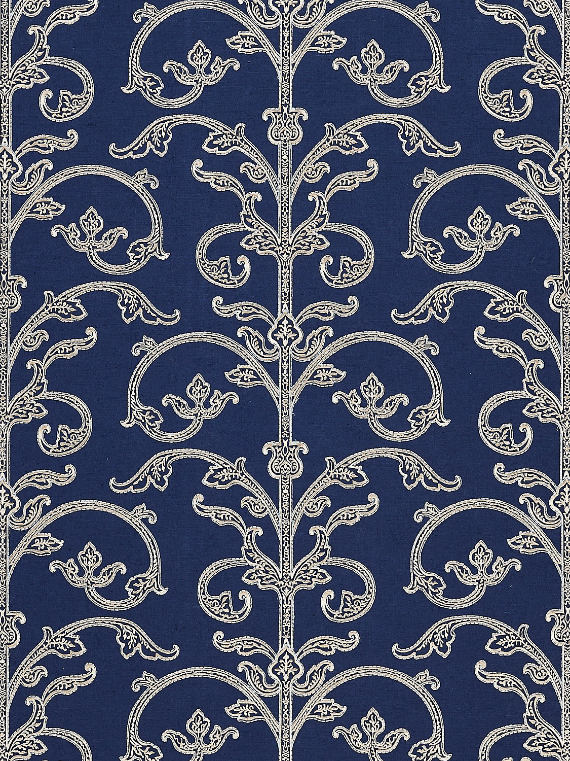 Saxony Scroll Wallcovering - Navy