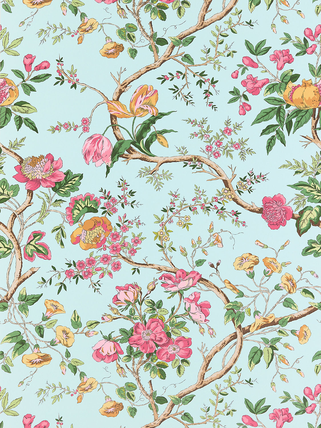 Persephone Wallcovering - Spring Sky - Scalamandre Wallpaper