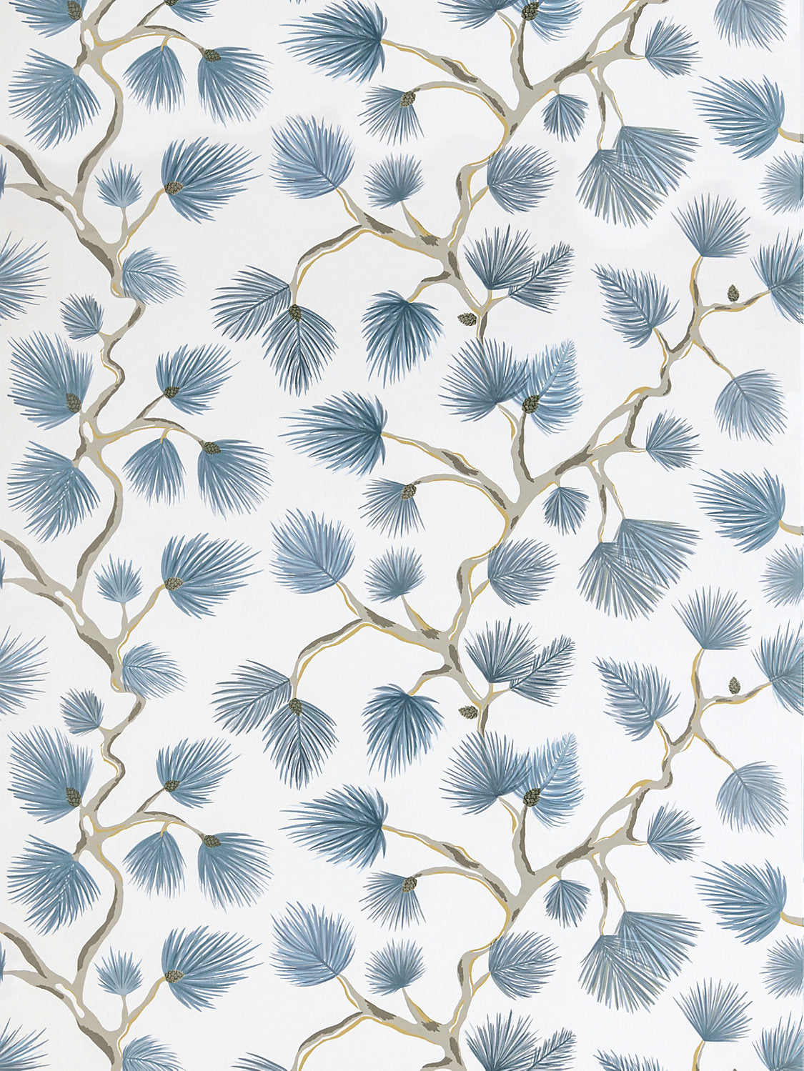 Pignoli Wallcovering - Blue Jay