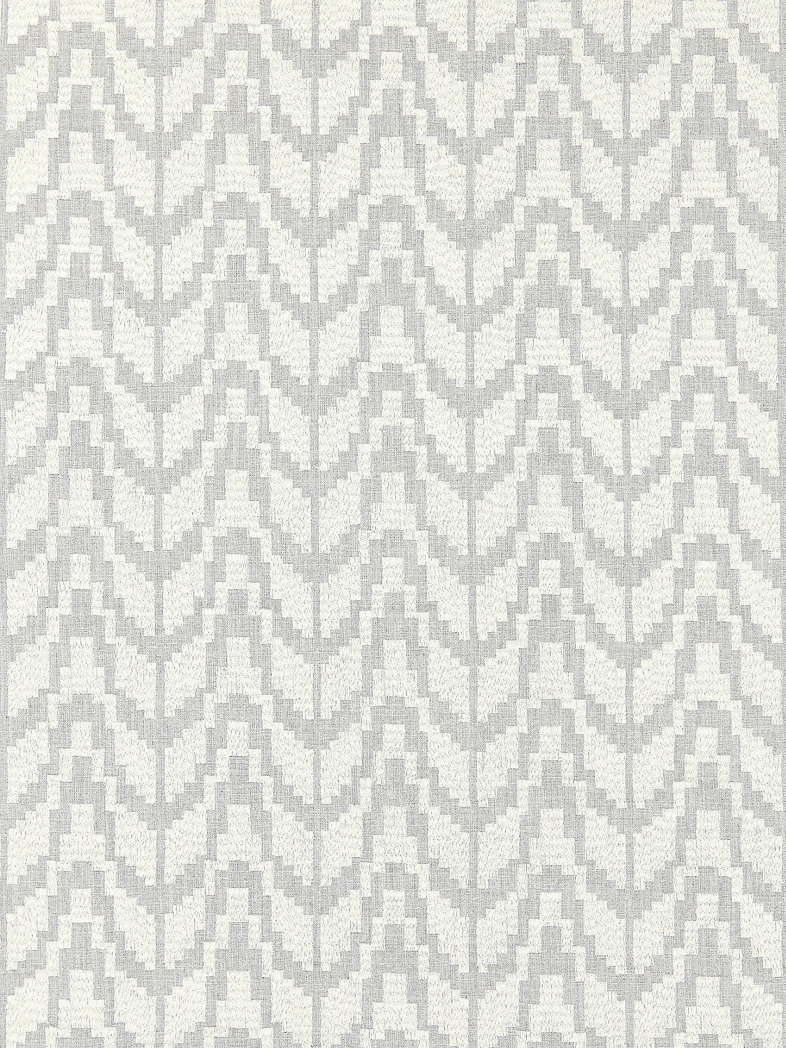 Chevron Embroidery - Pearl