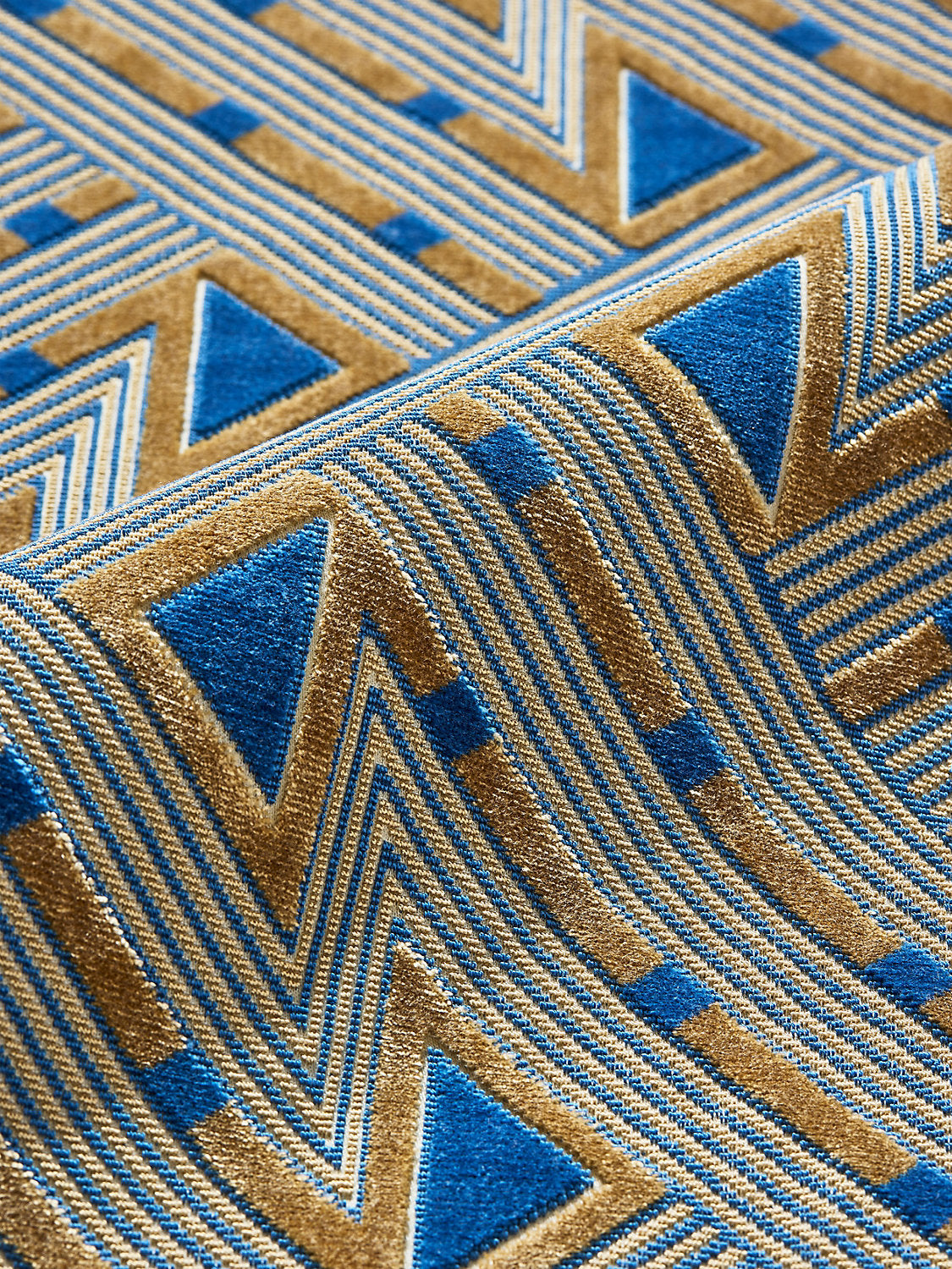 Kasai Velvet - Blue And Gold