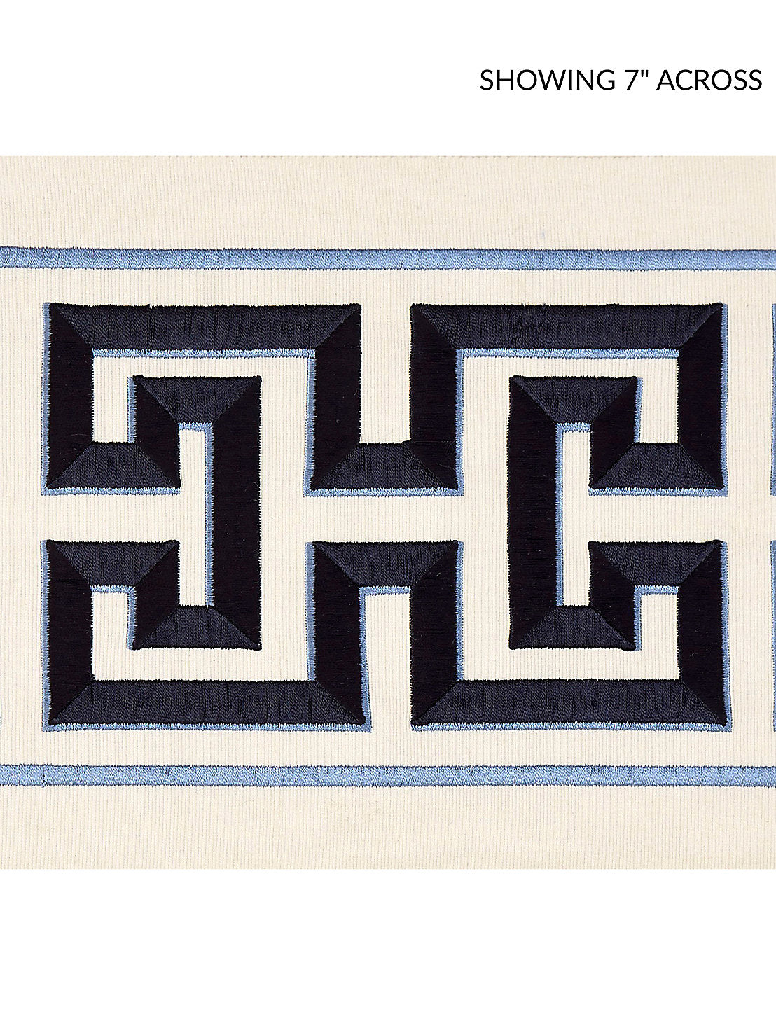 Imperial Embroidered Tape - Navy