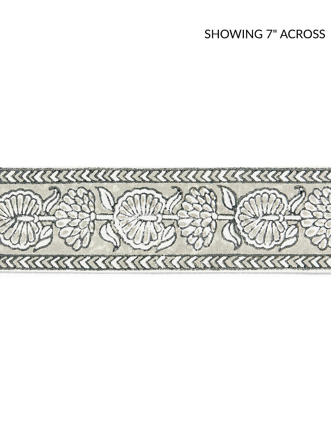 Tulsi Block Print Tape - Truffle - Scalamandre Trim