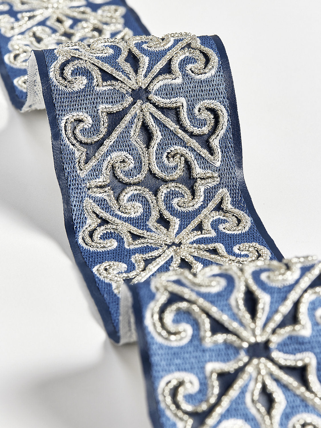 Saxony Embellished Tape - Midnight - Scalamandre Trim
