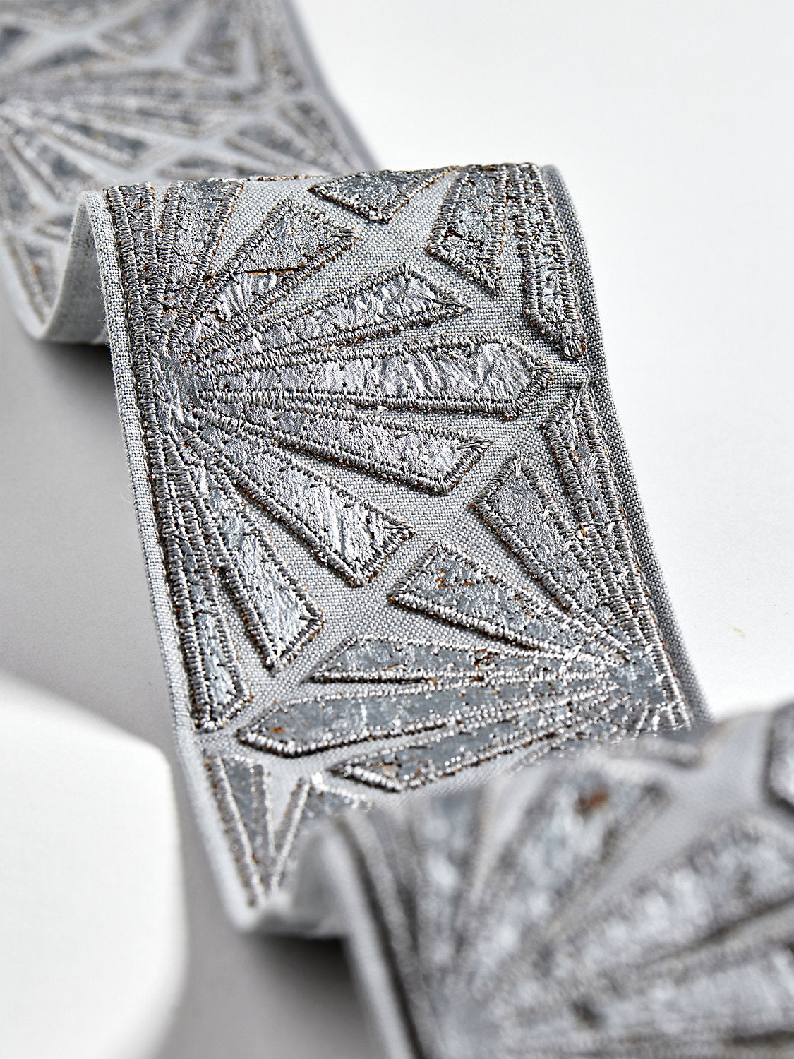 Milan Applique Tape - Pewter - Scalamandre Trim