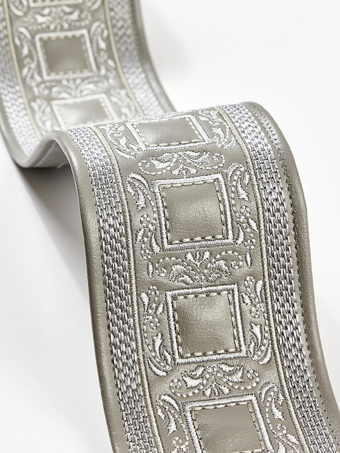 Archduke Embroidered Tape - Slate - Scalamandre Trim