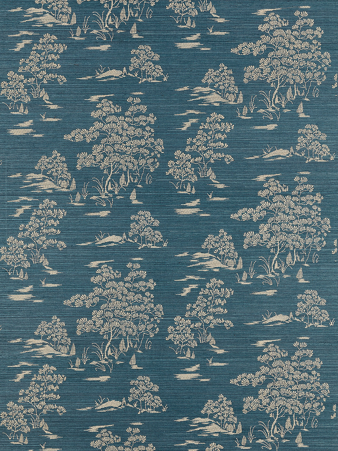 Katsura Embroidered Toile - Peacock