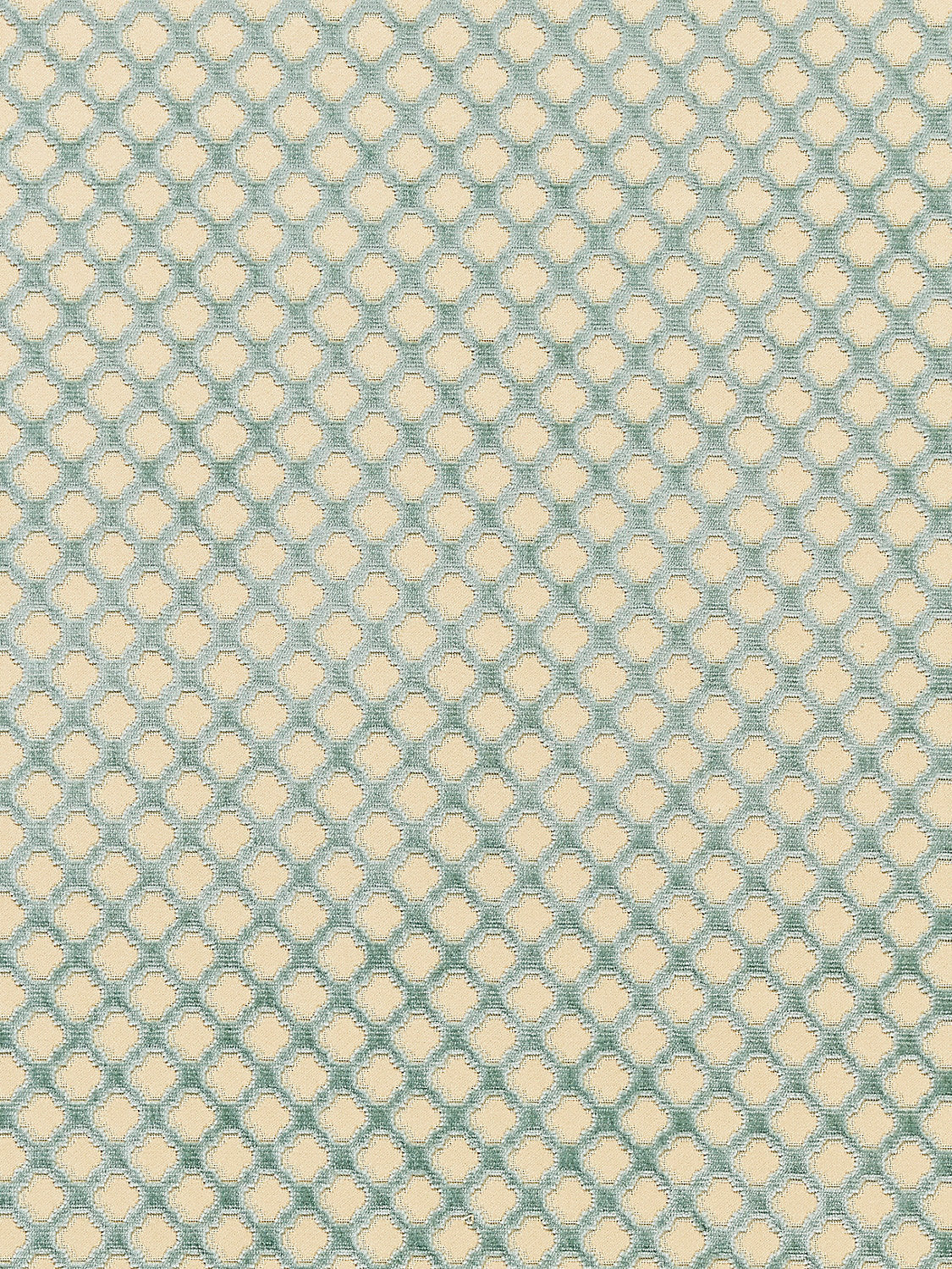 Pomfret | Silk - Blue On Beige