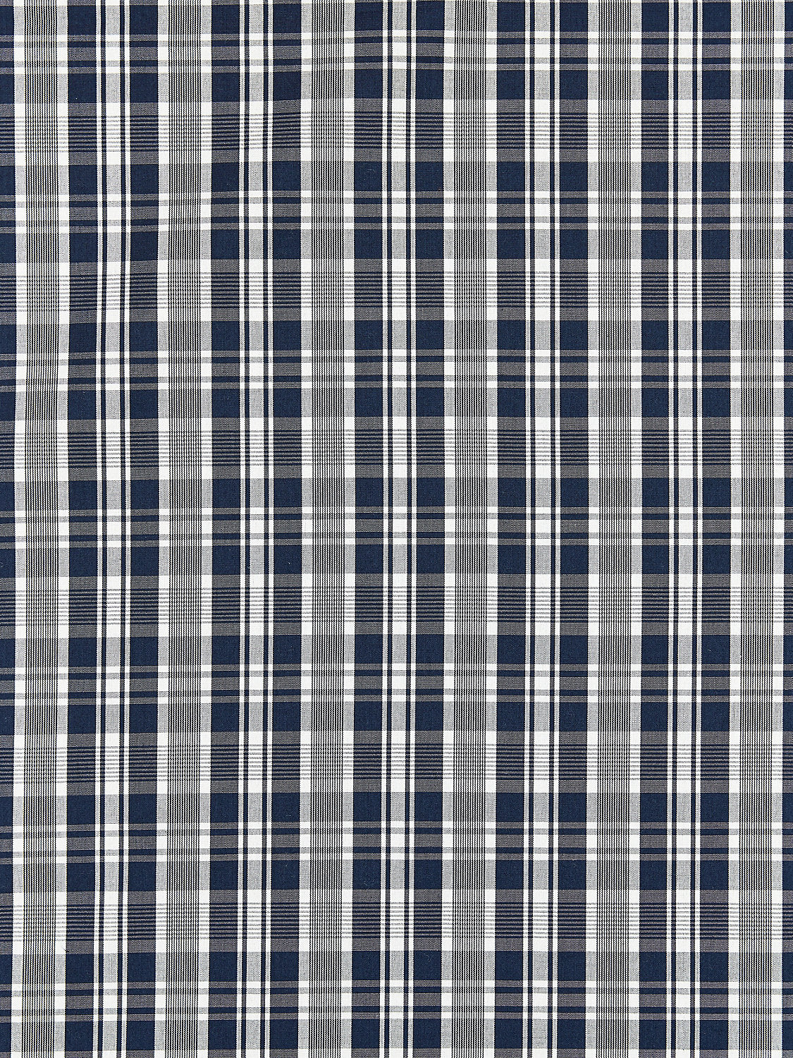 Preston Cotton Plaid - Navy - Scalamandre Fabric
